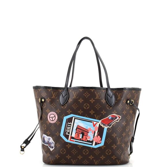 Louis Vuitton Neverfull NM Tote Limited Edition World Tour Monogram Canvas MM - Picture 4 of 10